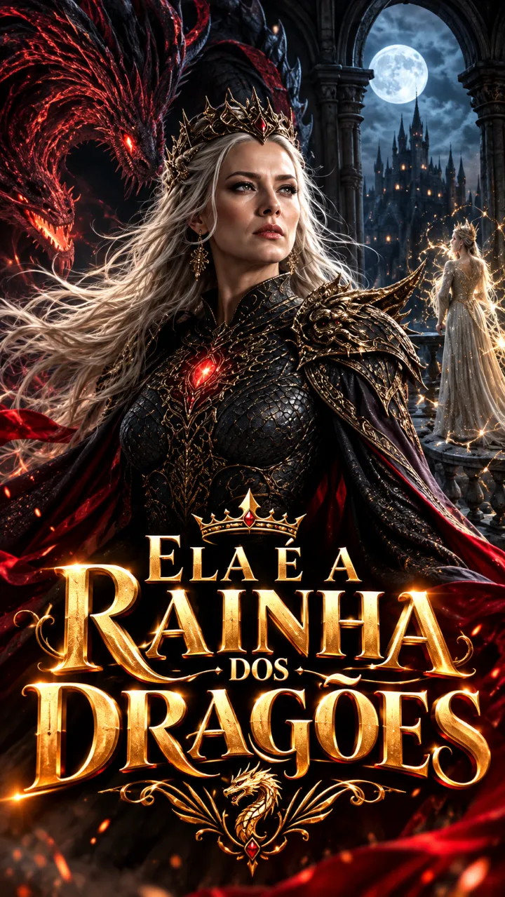 Capa da novela A Rainha dos Dragões