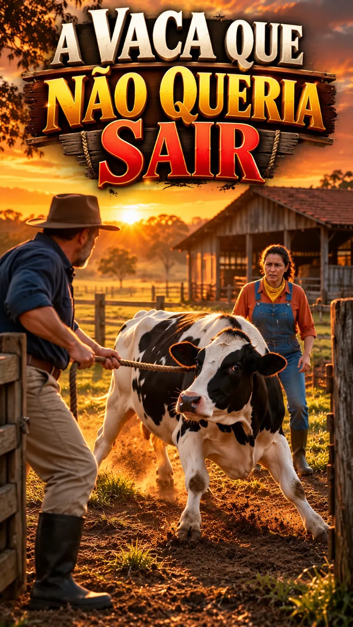 Capa da novela A Vaca que Não Queria Sair