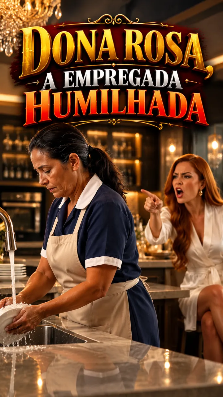 Capa da novela Dona Rosa, a Empregada Humilhada