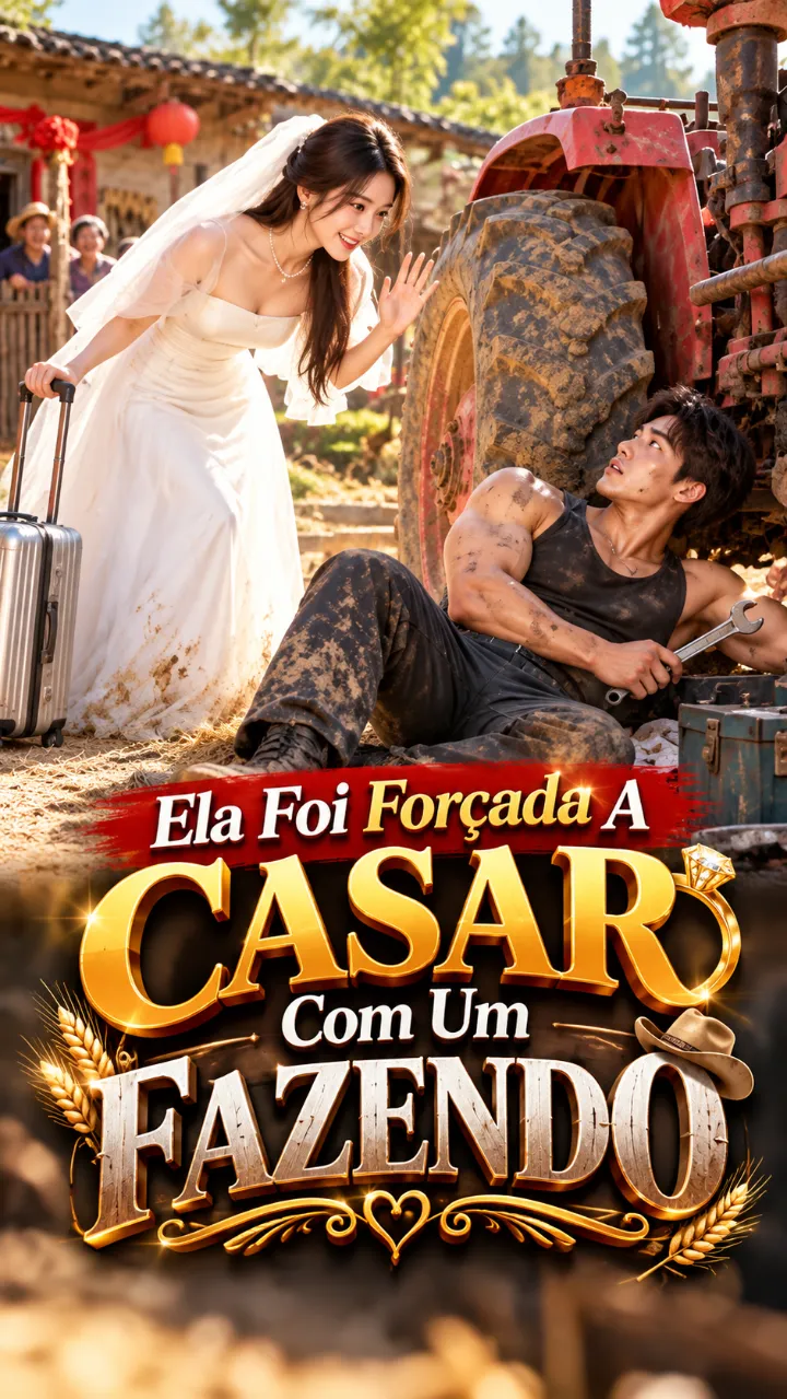 Capa da novela Ela Foi Forçada A Casar Com Um Fazendo