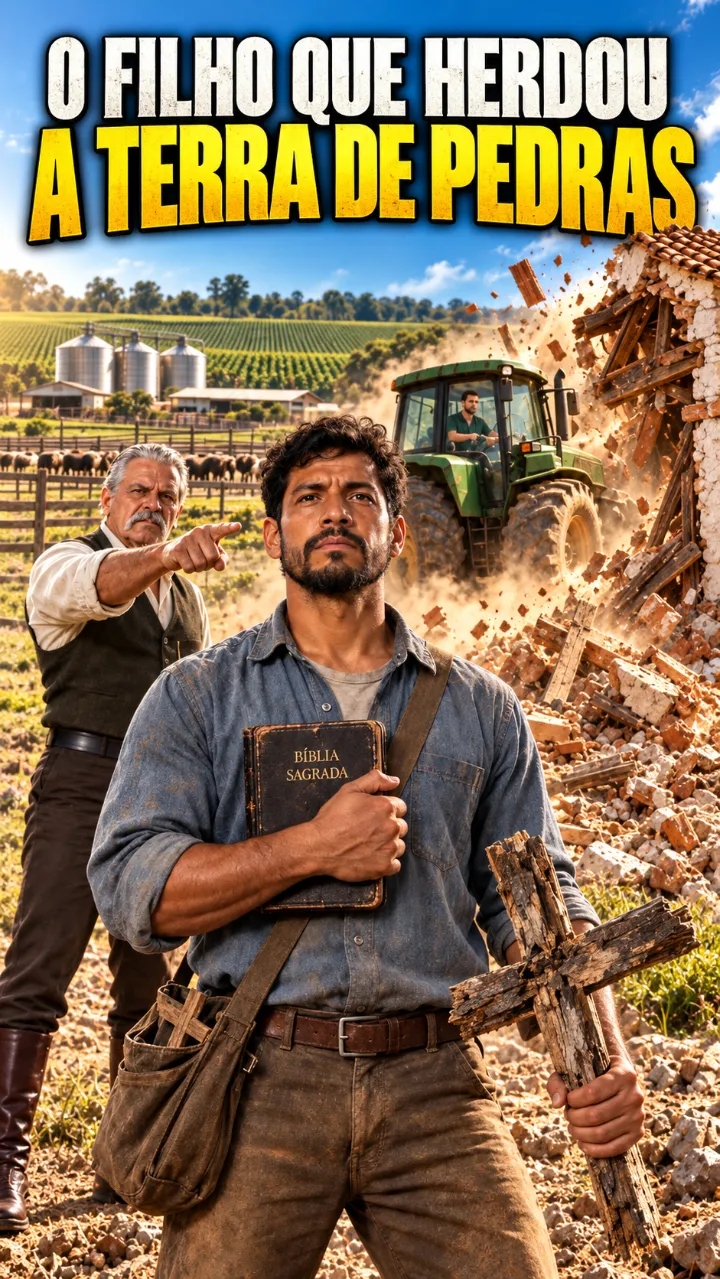 Capa da novela O Filho que Herdou a Terra de Pedras