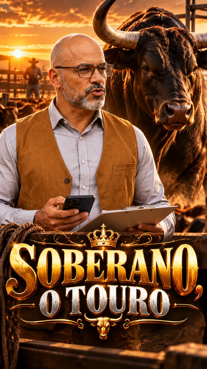 Capa da novela Soberano, o Touro